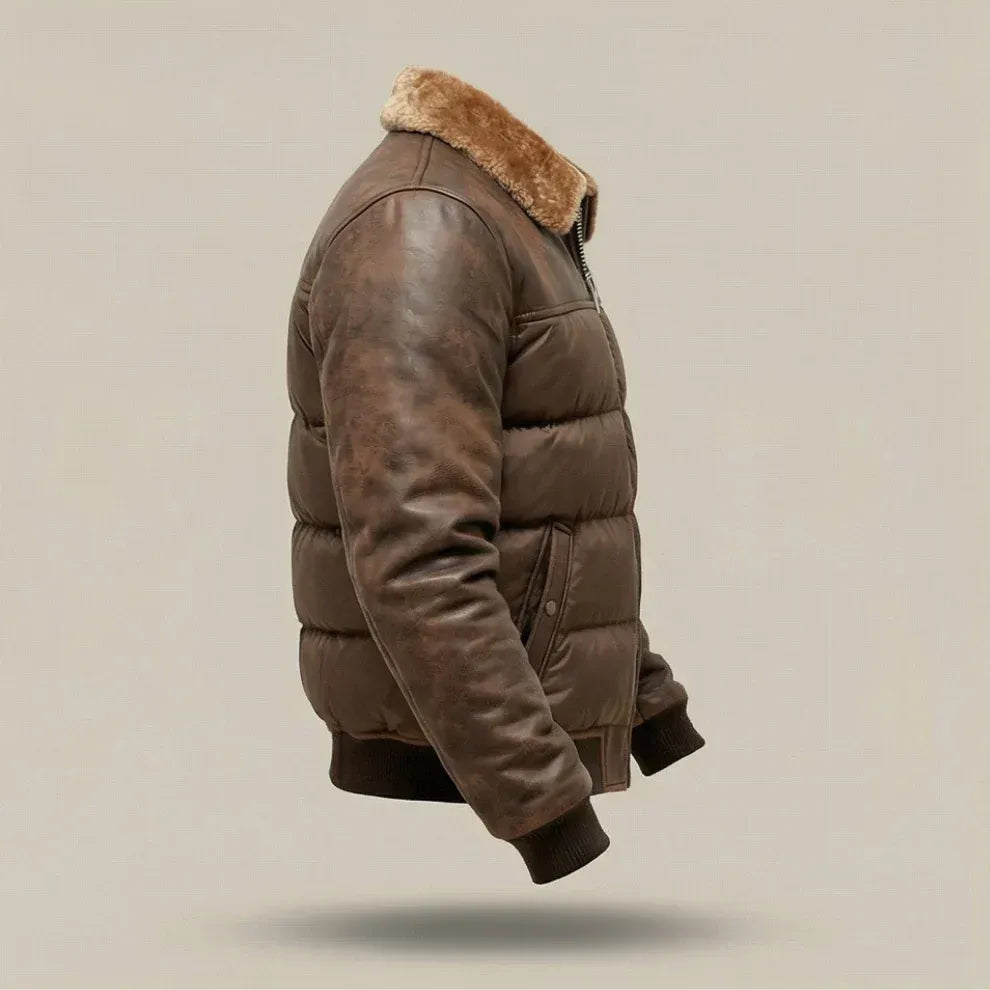 DOUCE & MIDA™ | VESTE EN CUIR POUR HOMME