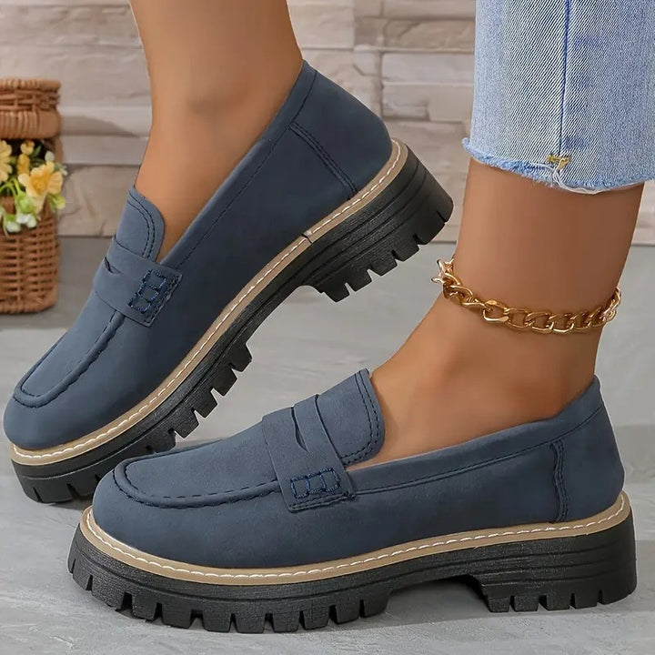 ELISABETTA | COMFORTABLE SUEDE LOAFERS WITH THICK, PADDED SOLE