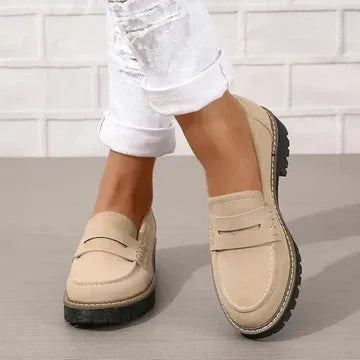 MARIA | COMFORTABLE SUEDE LOAFERS WITH THICK, PADDED SOLE