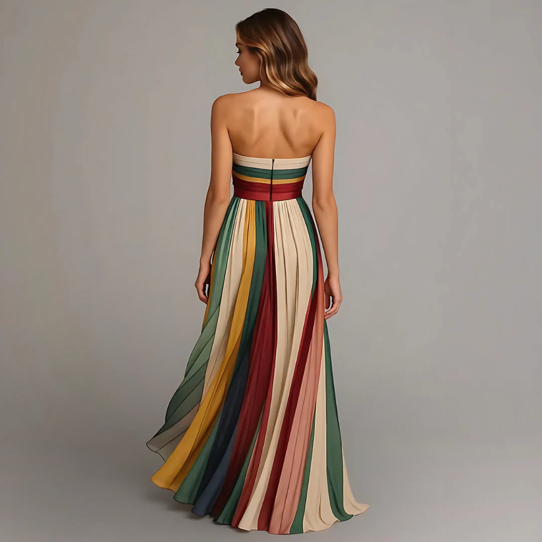 FIORELLA™ | SLEEVELESS COLOURFUL DRESS