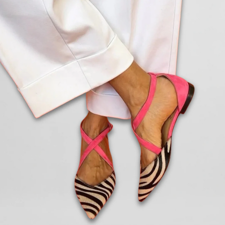 FENNA | STRAP BALLERINA SHOES