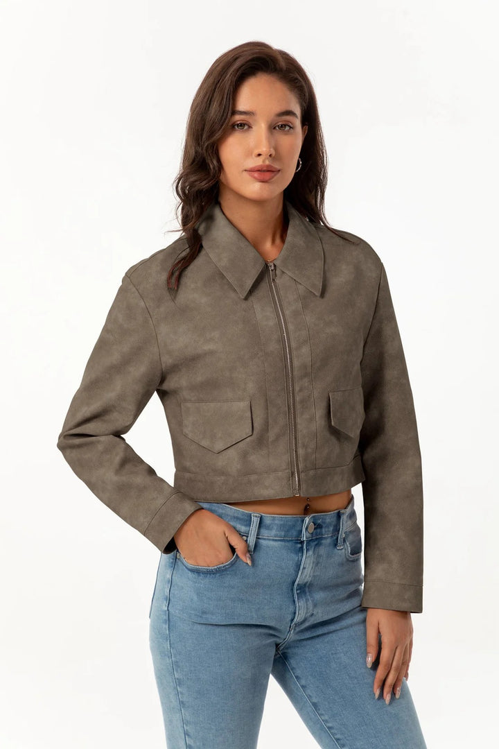 CLARA | GENUINE SUEDE LEATHER JACKET