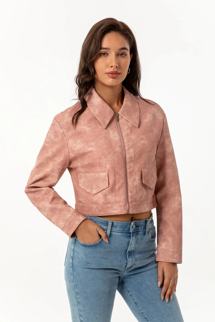 CLARA | GENUINE SUEDE LEATHER JACKET