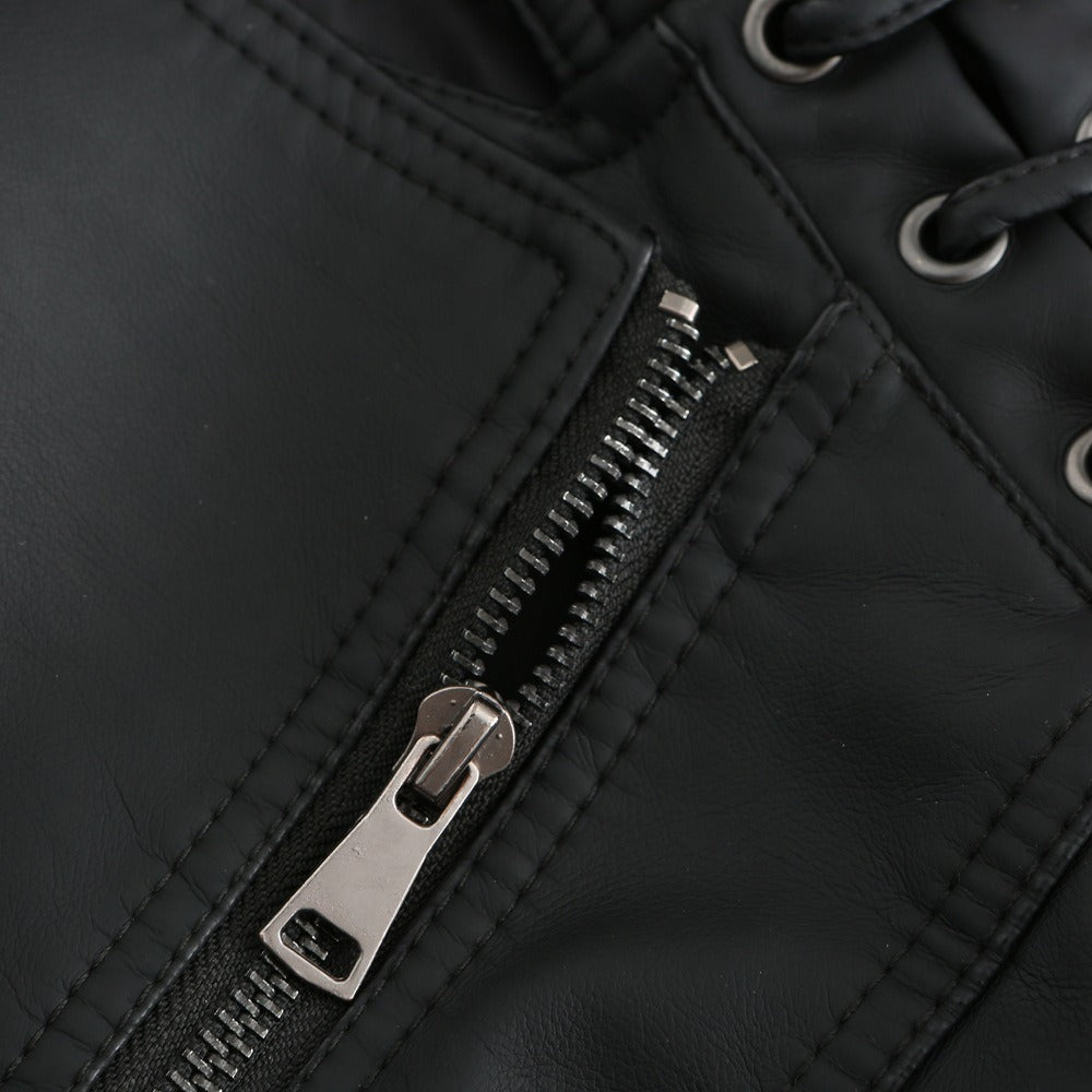 OLIVIA | WASHED LAMBSKIN LEATHER JACKET