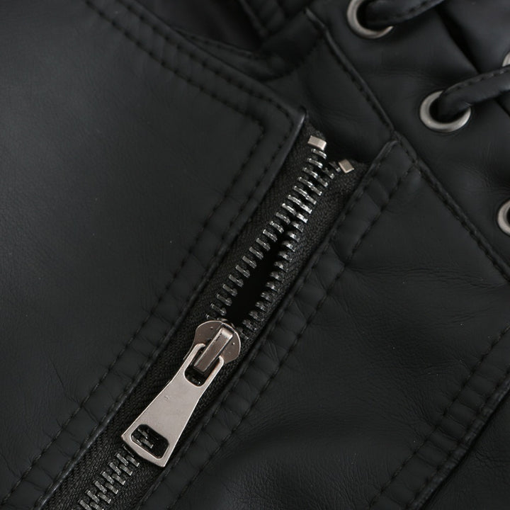 OLIVIA | WASHED LAMBSKIN LEATHER JACKET