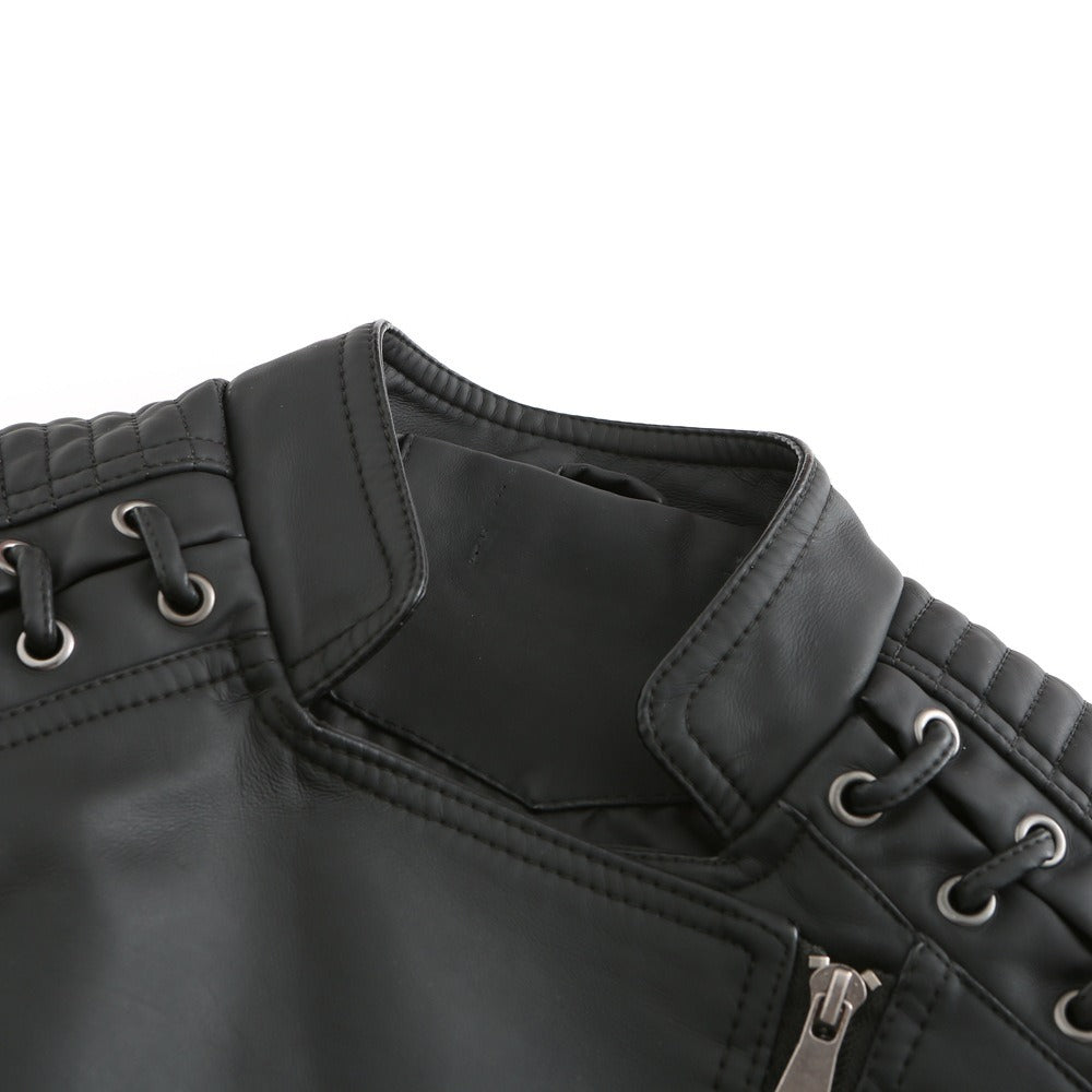OLIVIA | WASHED LAMBSKIN LEATHER JACKET