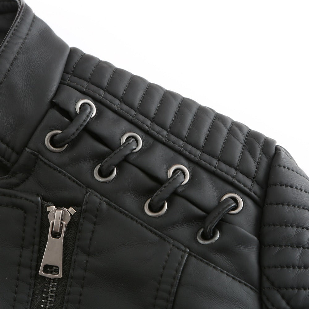 OLIVIA | WASHED LAMBSKIN LEATHER JACKET
