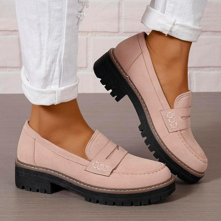 MARIA | COMFORTABLE SUEDE LOAFERS WITH THICK, PADDED SOLE