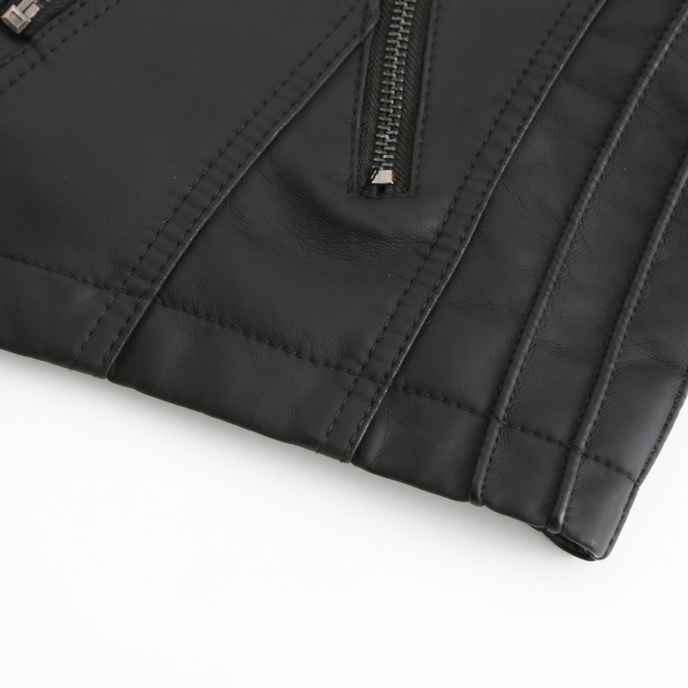 OLIVIA | WASHED LAMBSKIN LEATHER JACKET