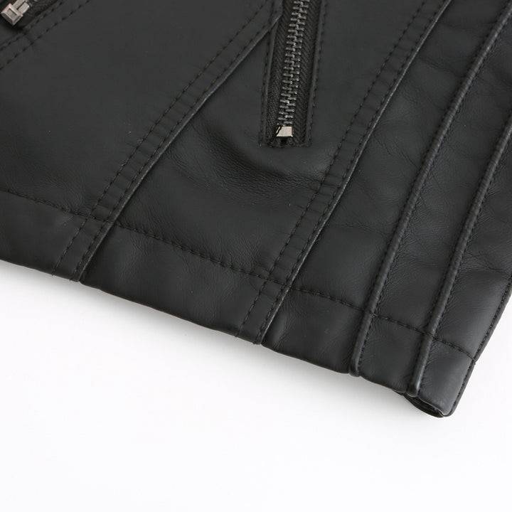 OLIVIA | WASHED LAMBSKIN LEATHER JACKET