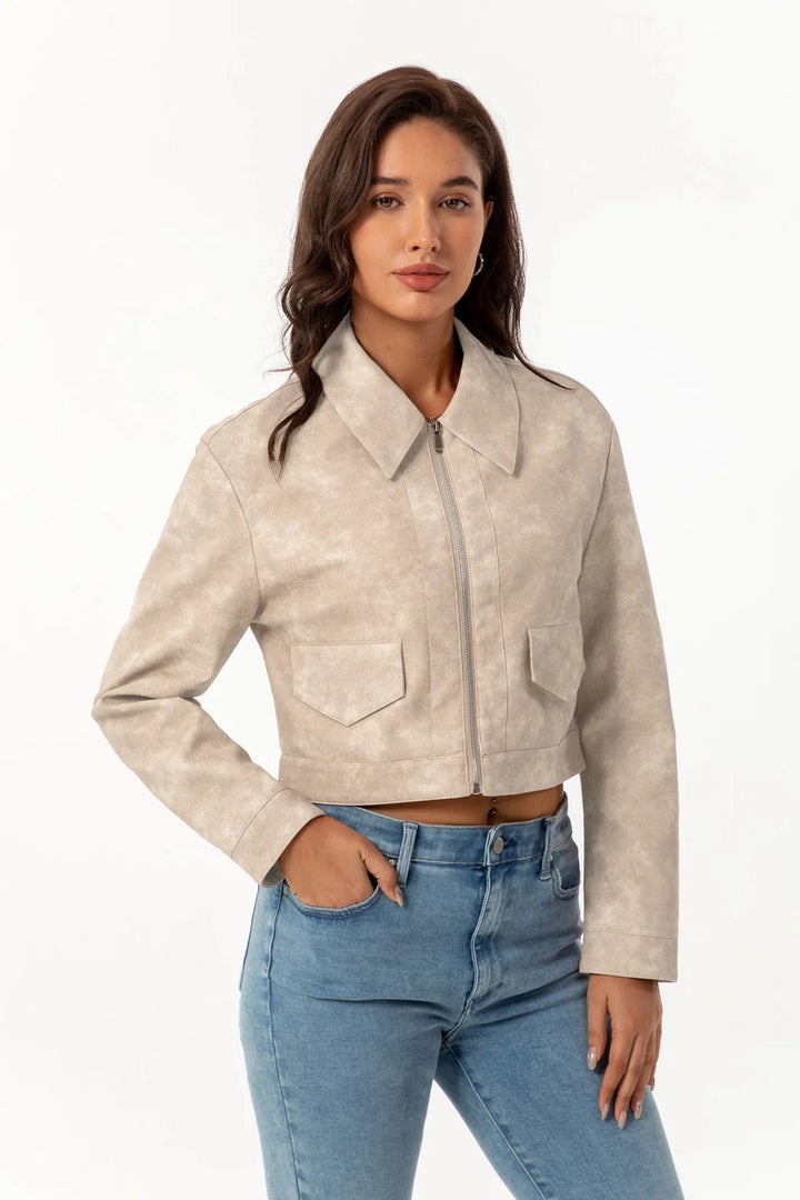 CLARA | GENUINE SUEDE LEATHER JACKET