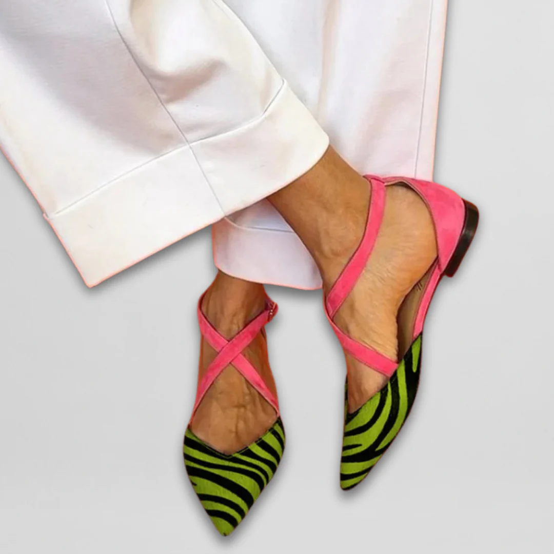 FENNA | STRAP BALLERINA SHOES