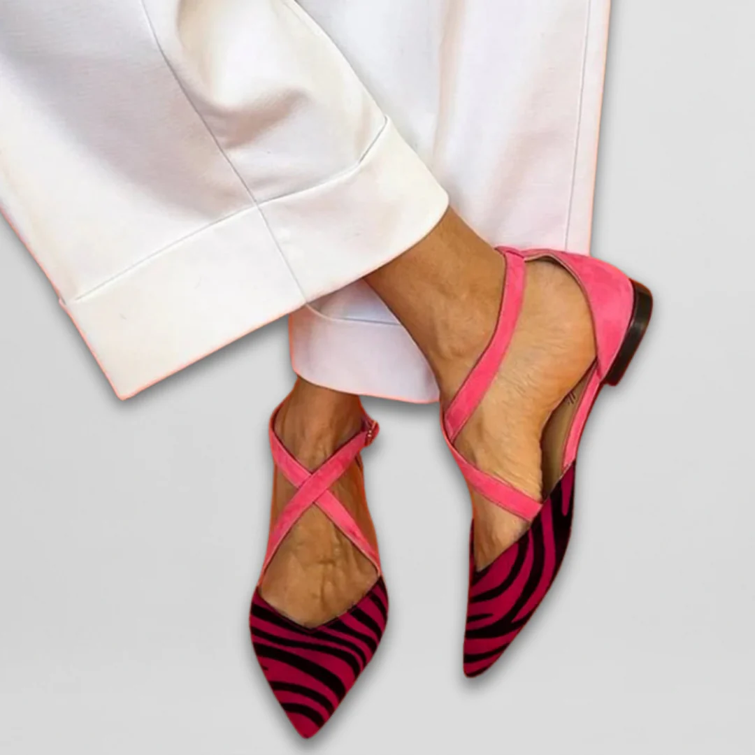 FENNA | STRAP BALLERINA SHOES