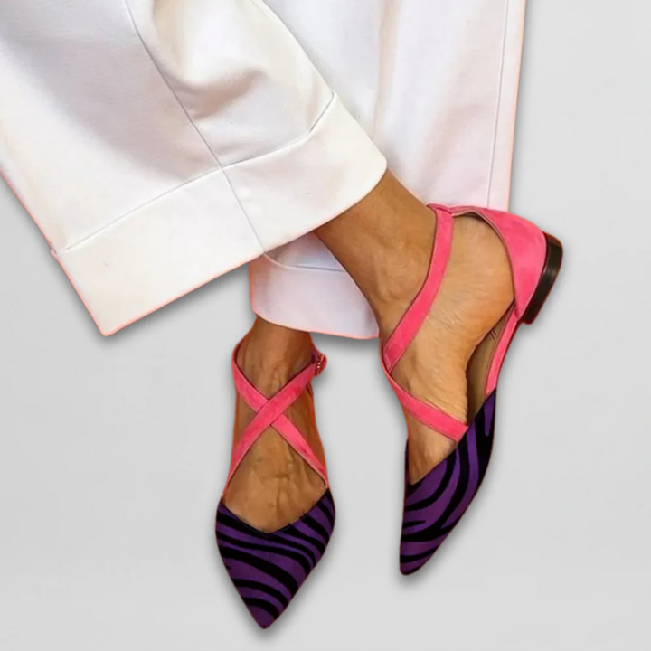 FENNA | STRAP BALLERINA SHOES