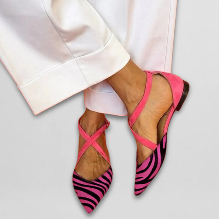 FENNA | STRAP BALLERINA SHOES