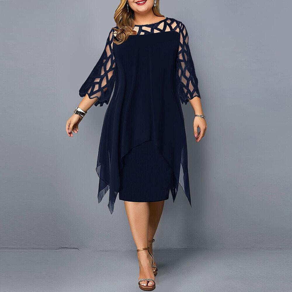 ANNIKA™ |  ROBE MIDI GRANDE TAILLE