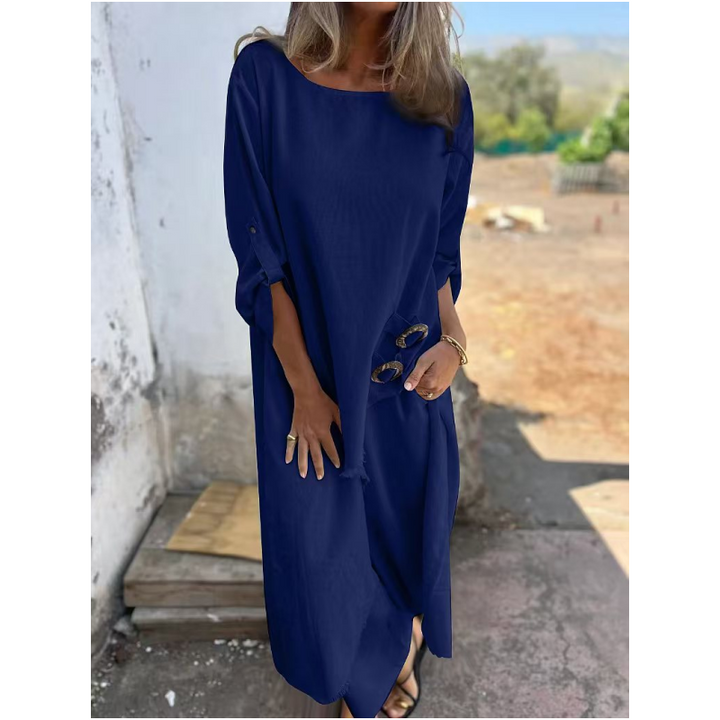 Celest™ | Costume élégant en coton et lin