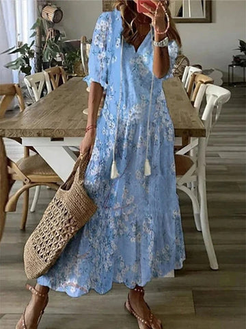 EVAN™ | ELEGANT BOHEMIAN DRESS WITH BELLY COVERAGE