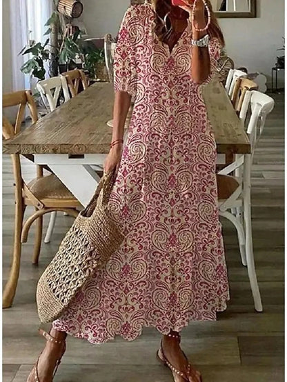 EVAN™ | ELEGANT BOHEMIAN DRESS WITH BELLY COVERAGE